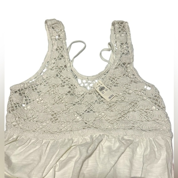 🔆 Aerie White Crochet Maxi Dress - Small NWT - Picture 4 of 6